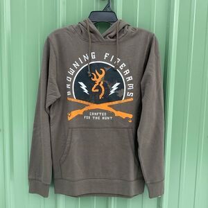 Men’s Browning Hoodie Sweatshirt Western Country Hunter Size S